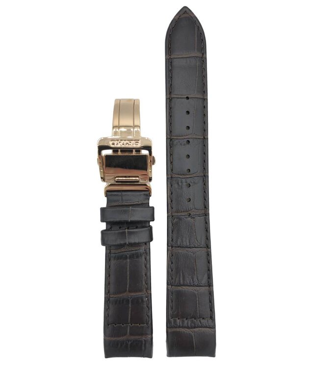 Seiko SRX008 watch band brown leather with gold buckle 5D88-0AD0 ...