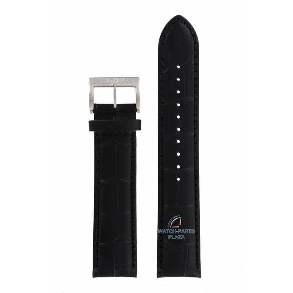Seiko Solar SSC223 watch band black leather V175-0AC0 21mm - Watch ...