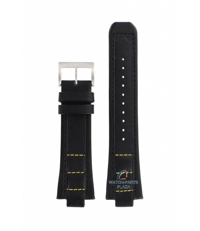 Watch Strap for Seiko SNJ023 Black & Yellow Band H024-00C0 Digi-Ana 12mm