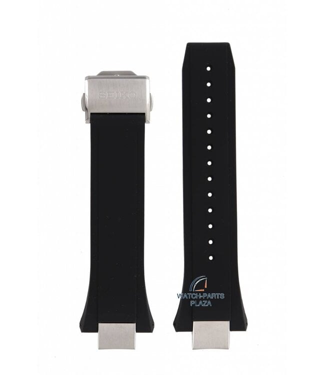 Watch Band for Seiko Astron GPS Solar SSE167, SSE169 Black Strap 8X53-0BB0 14mm Astron