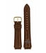 Seiko Seiko 8M25-7100 Watch Band 5M22-6B00 Brown Leather Gold Buckle 17mm