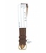 Watch Band for Seiko 8M25-7100, 5M22-6B00 Brown Leather Strap 17mm Moonphase SDT112