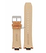 Banda de reloj para DKNY NY1106 Correa de cuero marrón claro NY 1106 12mm