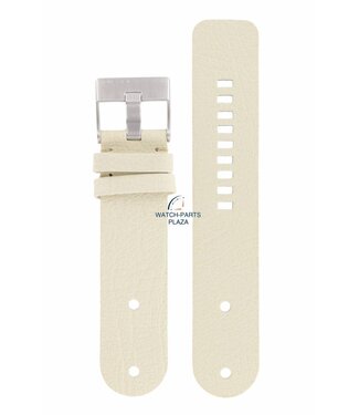 Diesel Diezel DZ-2077 Watch Band White Leather 26 mm