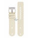 Diesel Bracelet de montre Diezel DZ-2077 en cuir blanc 26 mm