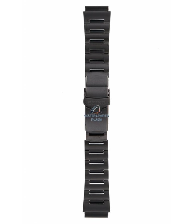 Banda de reloj para Seiko Monster 20mm negro pulsera de acero PVD 49X8 GGZ 4R36, 7S26 y 7S36