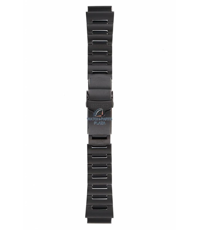 Uhrenarmband für Seiko Monster 20mm schwarz PVD Stahlarmband 49X8 GGZ 4R36, 7S26 & 7S36