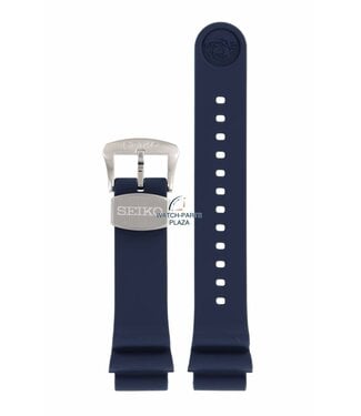 Seiko Correa de reloj Seiko 6R15 04G0 azul caucho 20mm