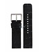 Uhrenarmband DKNY NY3396 Geprägtes schwarzes Lederarmband 24mm
