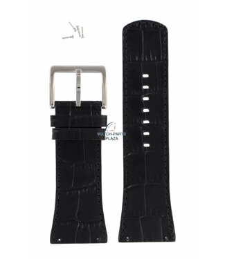 DKNY Cinturino per orologi DKNY NY-3369 in pelle nera 30 mm