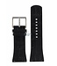 Watch Band DKNY Essentials NY3369 Black Leather Strap 30mm Embossed