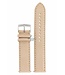 Correa de reloj AR0619 / AR0621 Emporio Armani correa de cuero beige 20 mm