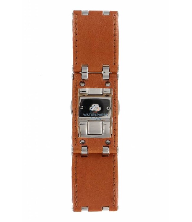 Horlogeband AR5499 Emporio Armani bruin leren band 22 mm