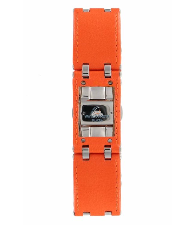 Horlogeband AR5498 Emporio Armani oranje leren band 22 mm
