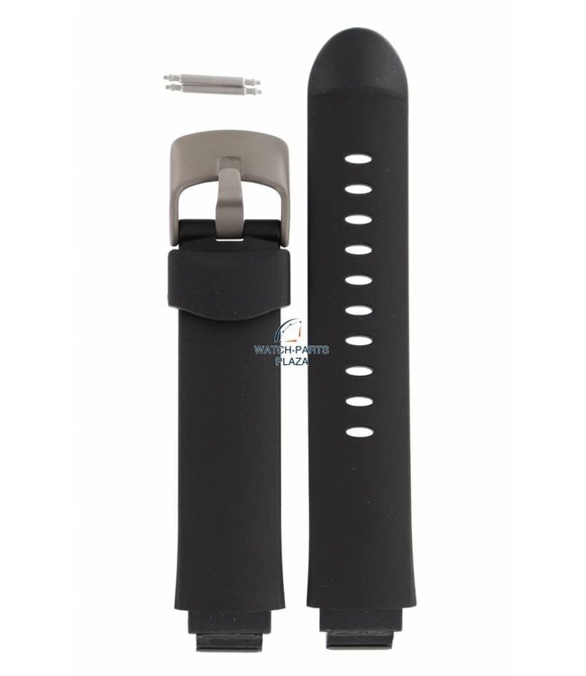 Watch Band AR1100 Emporio Armani Black Silicon Strap 16mm AR-1128