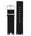 Horlogeband Calvin Klein Glam K94 zwart leren band 22 mm K94231