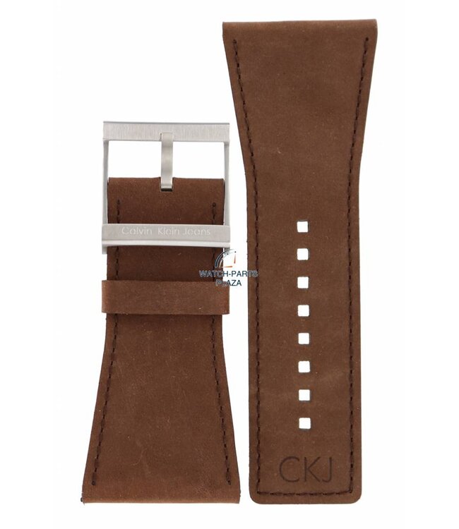 Watch Band Calvin Klein K42 CKJ Boundary Brown Leather Strap 38mm K42111
