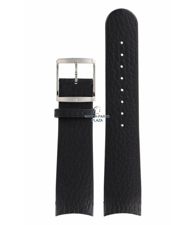 Faixa de relógio Calvin Klein negrito K22 pulseira de couro preto 22mm K22271