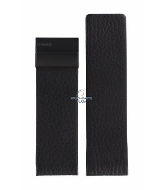 Philippe Starck Philippe Starck PH-5010 Uhrenarmband Schwarz Leder 30 mm