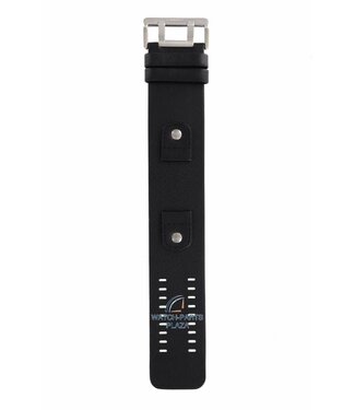 Fossil Fossil JR-8200 Watch Band Black Leather 20 mm