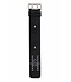 Watch Band Fossil Big Tic JR8200 Black Leather Strap 20mm Flame