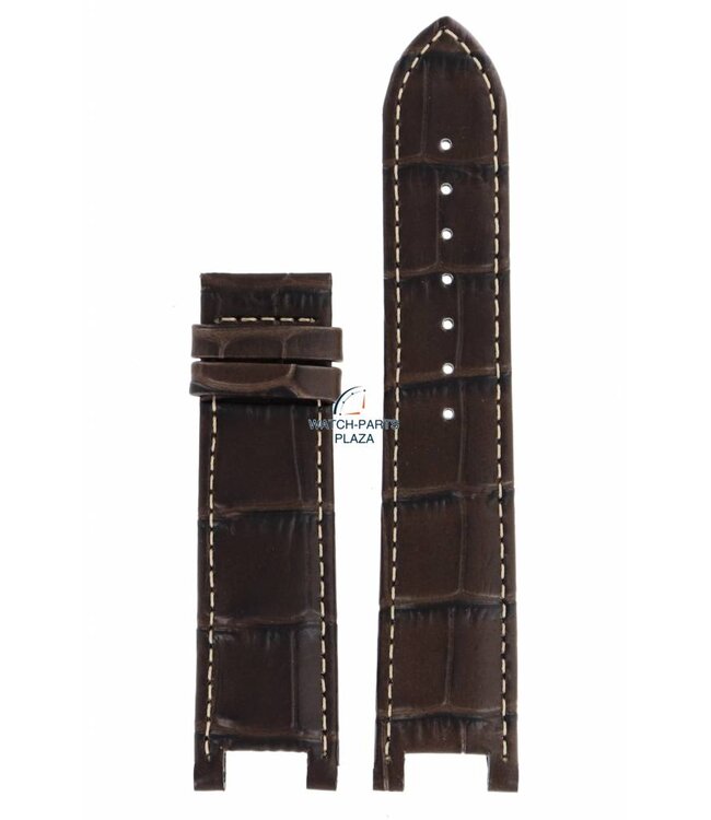 Watch Band GC Sports X72026G1S / X10001G1S brown genuine leather strap 22mm