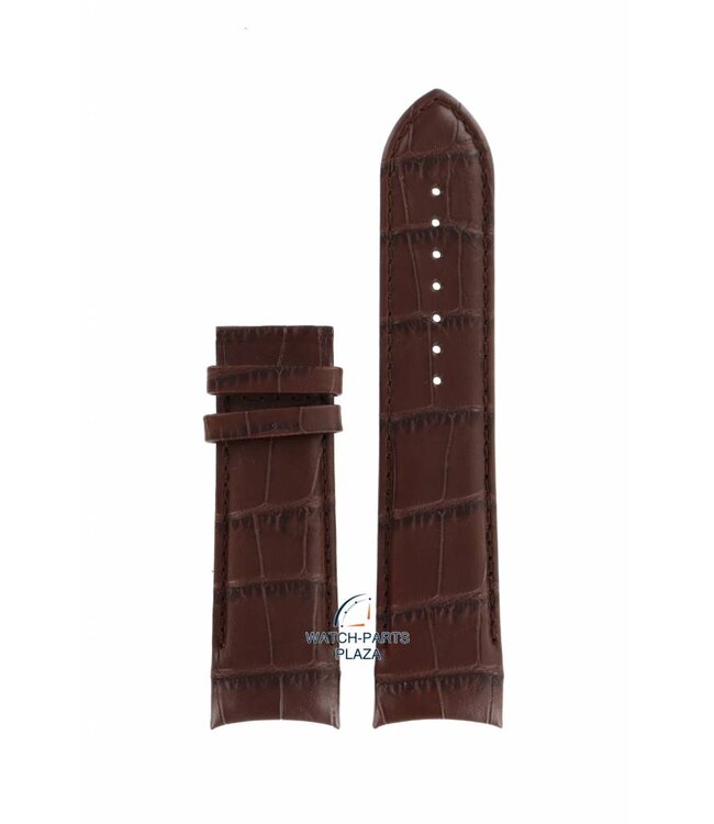 Tissot T035627A - T-Classic Watch Band T610028611 Brown Leather 24 mm Couturier