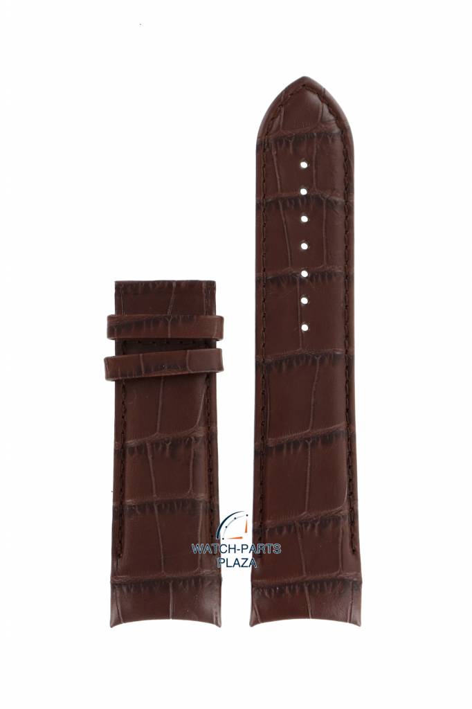 Tissot T035627A - T-Classic Watch Band Brown Leather 24 mm - Watch Plaza