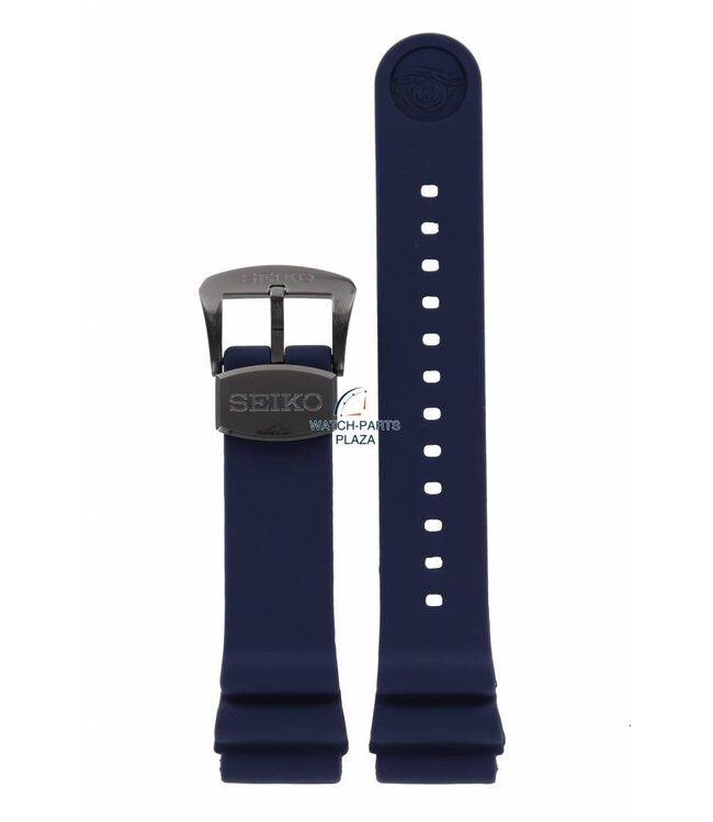 Faixa de relógio para Seiko SRPD09K1 Prospex 4R35-01X0 22 mm pulseira azul escuro salvar o oceano