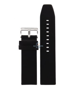 DKNY Cinturino per orologi DKNY NY-2020 in pelle nera 24 mm