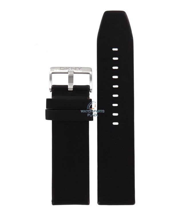 Faixa de relógio DKNY NY2020 pulseira de couro preto 24mm genuíno