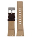 Faixa de relógio Diesel DZ4110 / DZ4111 pulseira de couro marrom 25mm
