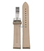 Uhrenarmband AR0620 Emporio Armani Beige Canvas Lederband 20mm