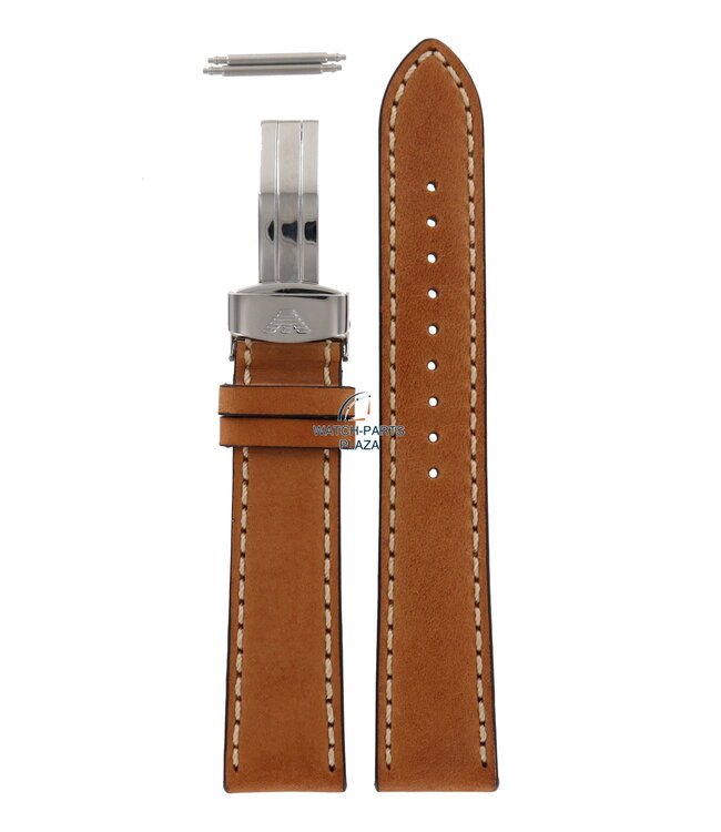 Bracelet de montre AR5324 Emporio Armani en cuir marron clair 20 mm