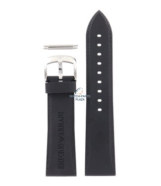 Armani Armani AR-0593 horlogeband zwart rubber 23 mm