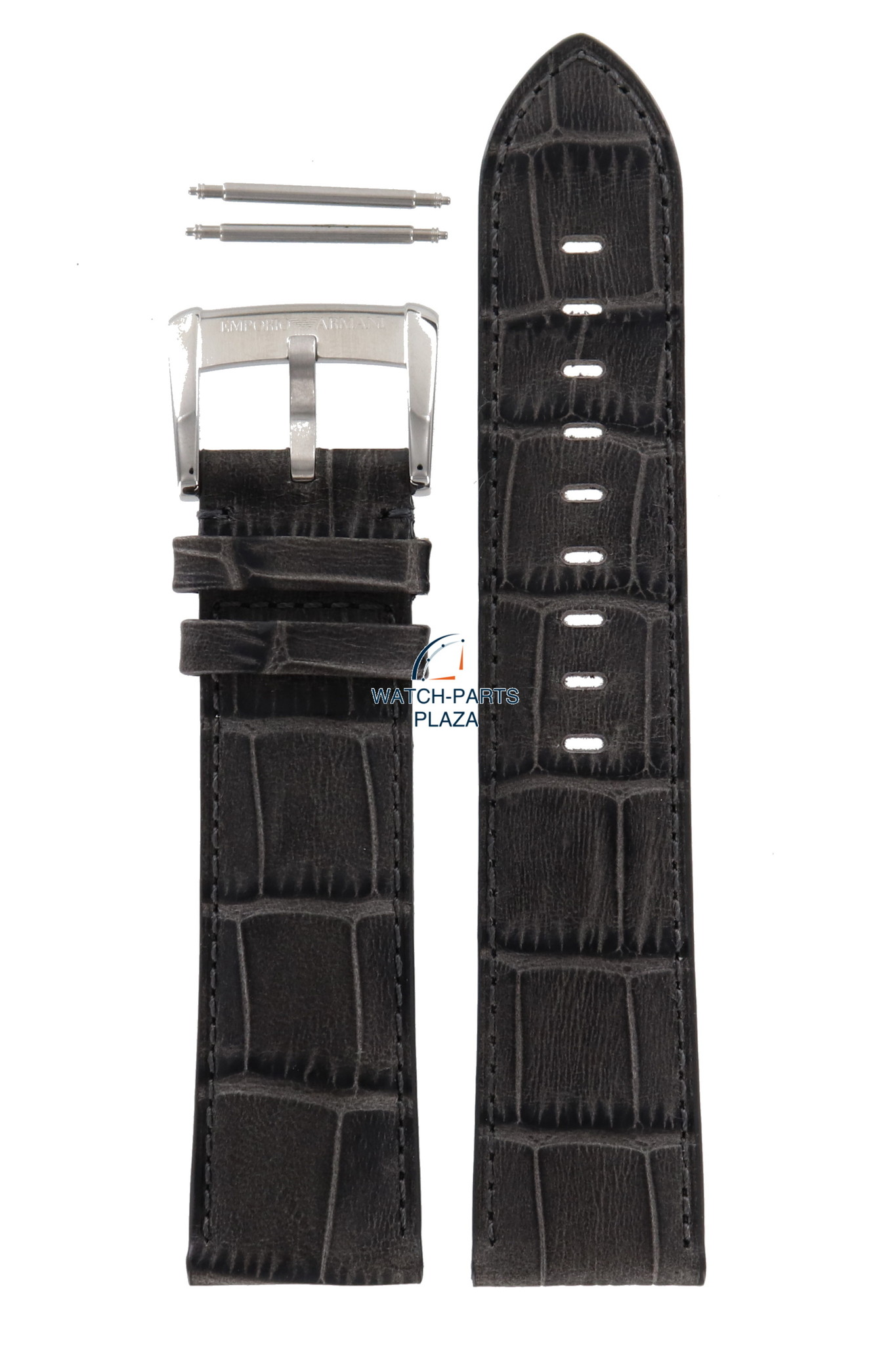 Armani Correa de reloj AR4206 Emporio Armani Meccanico correa de cuero gris 22 mm Watch Plaza