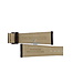 Faixa de relógio AR0203 Emporio Armani cinta de couro marrom escuro 22mm original