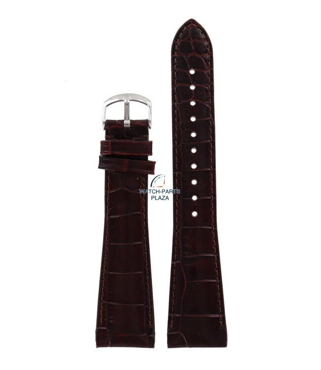 Bande de montre AR0248 & AR0255 Emporio Armani bracelet en cuir marron foncé 22 mm d’origine et 4 broches