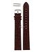 Faixa de relógio AR0204 XL Emporio Armani pulseira de couro genuíno marrom 18 milímetros