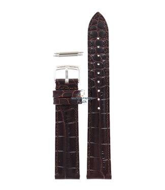 Armani Armani AR-0205 watch band dark brown leather 14 mm