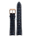 Bracelet de montre Seiko Sportura SNP064 Bracelet en cuir bleu 7D48-0AK0 Boucle dorée 21mm L01M