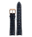 Watch Band Seiko Sportura SNP064 blue leather strap 7D48-0AK0 gold buckle 21mm L01M