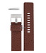 Diesel Bracelet de montre Diesel DZ-1054 en cuir marron 26 mm