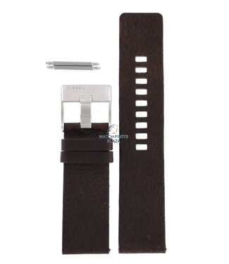 Diesel Bracelet de montre Diesel DZ-1148 en cuir marron 26 mm