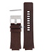 Diesel Bracelet de montre Diesel DZ-1111 en cuir marron 20 mm