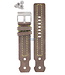 Cinturino orologio Diesel DZ2115 cinturino in pelle marrone 22mm giallo cucito originale