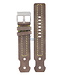 Watch Band Diesel DZ2115 brown leather strap 22mm yellow stitched original