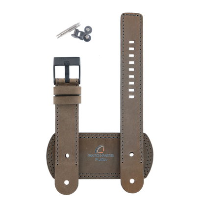 Diesel Horlogebandje Diesel DZ2102 bruin lederen band 20mm zwarte gesp origineel