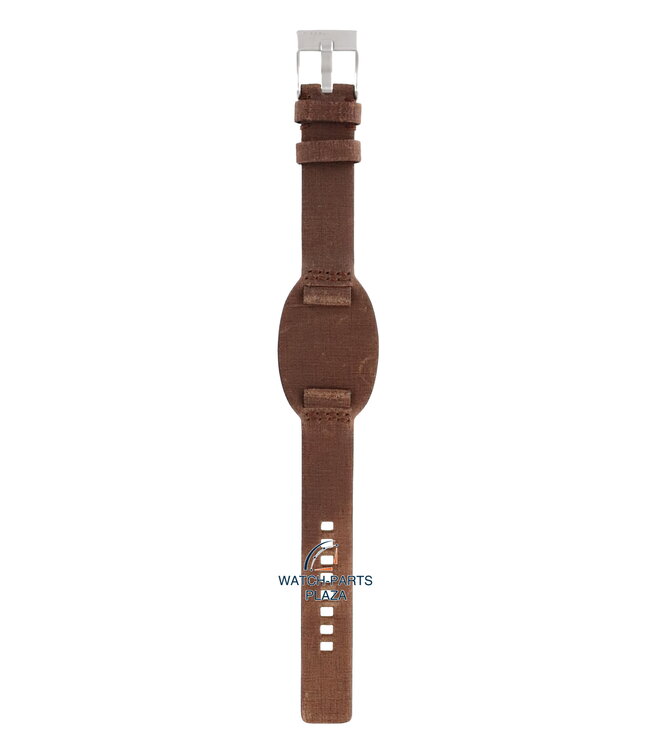 Horlogeband Diesel DZ2034 bruin lederen band 18mm DZ-2034