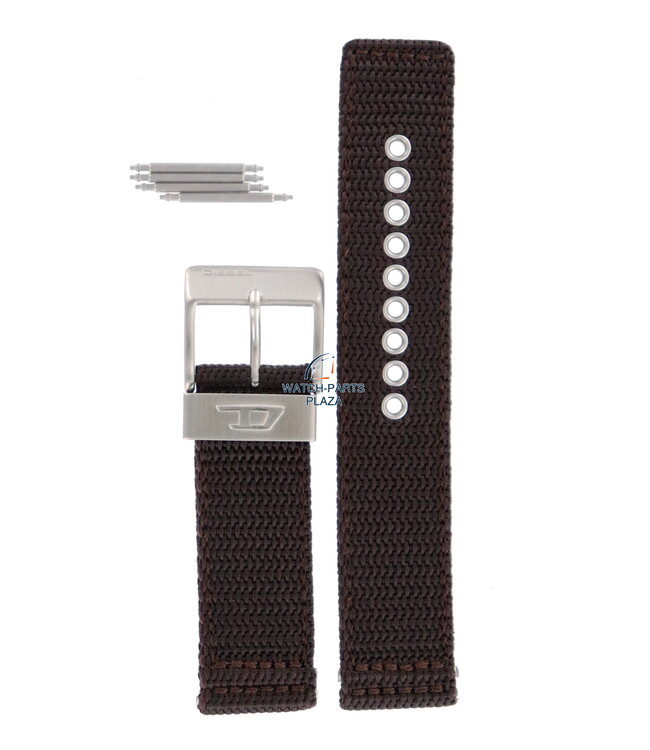 Montre bracelet Diesel DZ2118 bracelet militaire marron toile originale 22mm